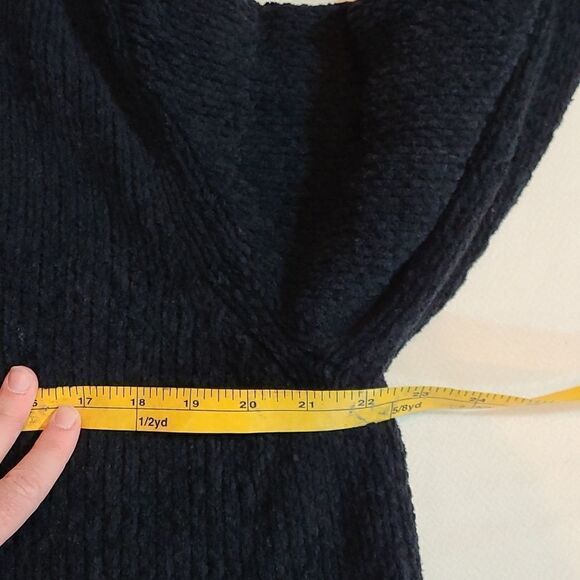 Love Lili Black Knit Hoodie Size XL - Picture 6 of 6